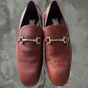 AS IS. Ferragamo shoes. Size 10.5 . This shoes did not fit me after I bought.